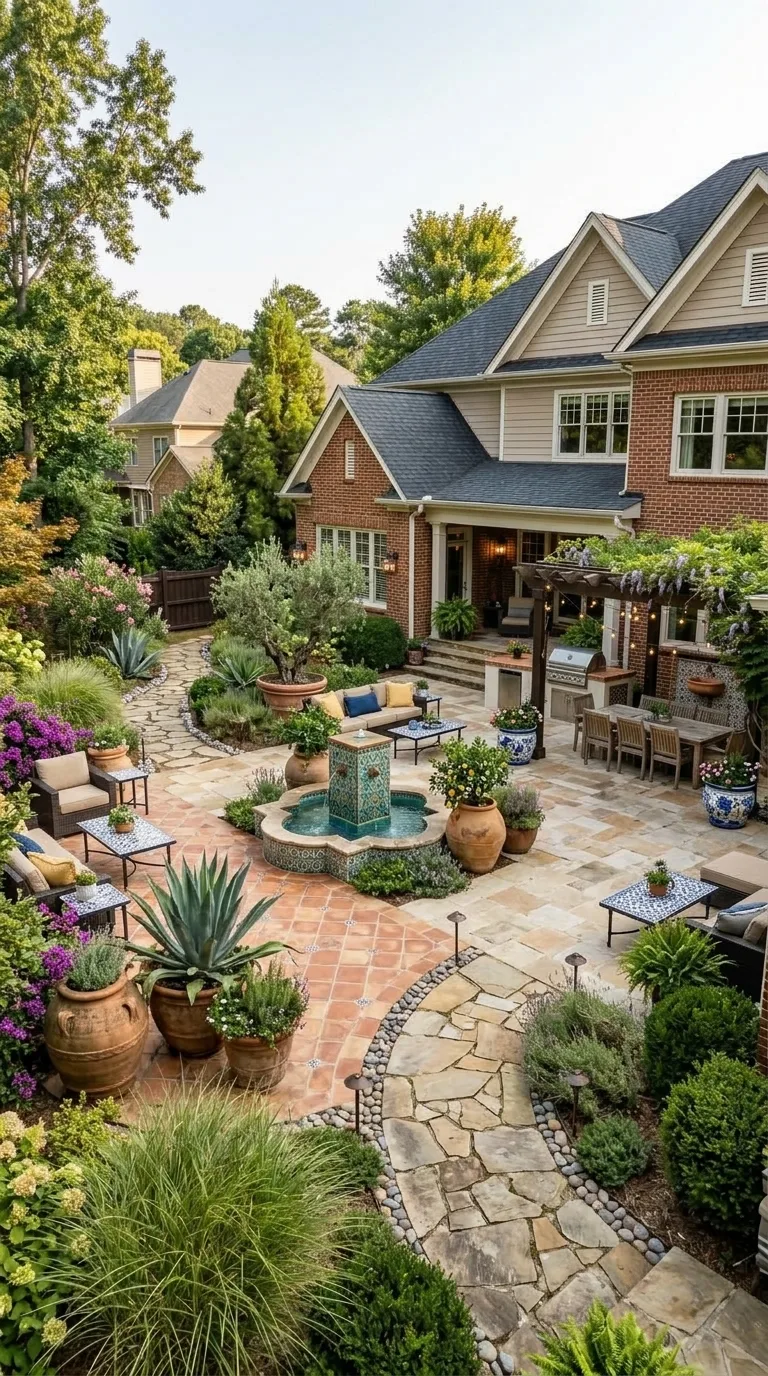 Mediterranean backyard